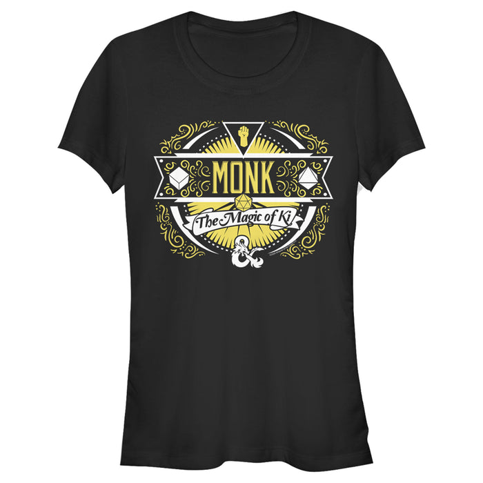 fifth sun Junior's Dungeons & Dragons Monk Magic of Ki Badge T-Shirt
