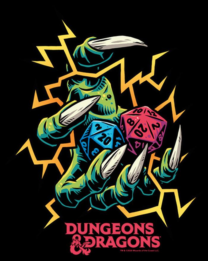 Fifth Sun Junior's Dungeons & Dragons Monster Claw Dice Roll T-Shirt