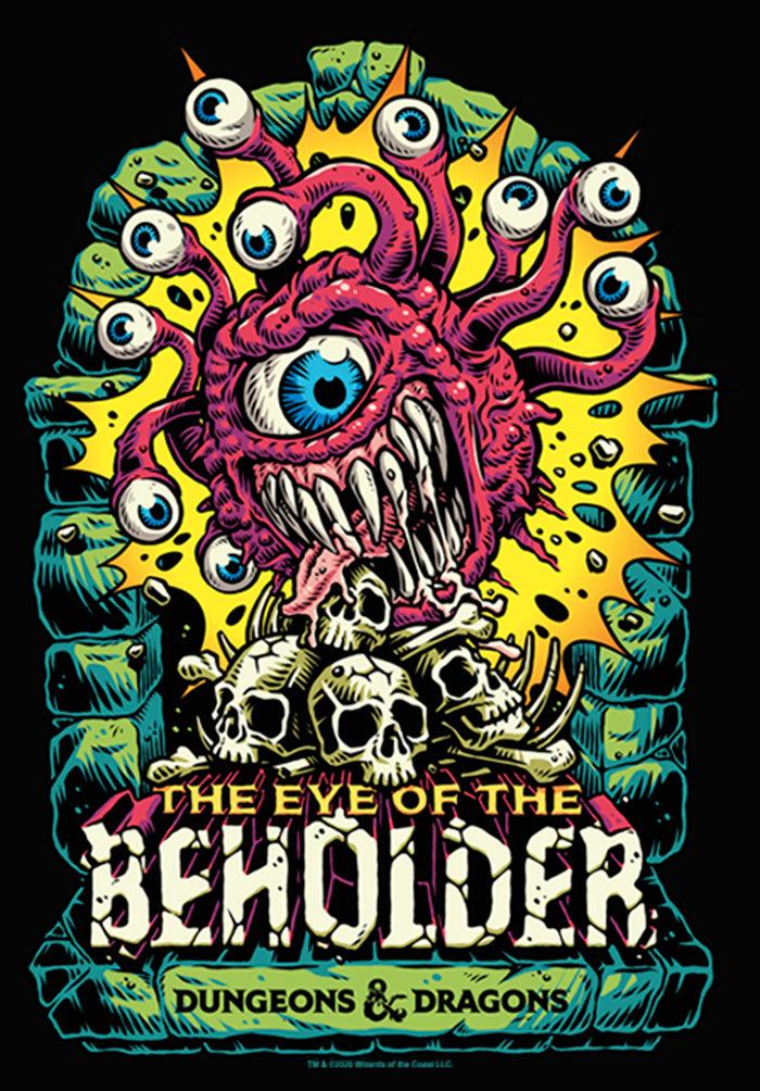 Fifth Sun Junior's Dungeons & Dragons The Eye Of The Beholder With Skulls Racerback Tank Top