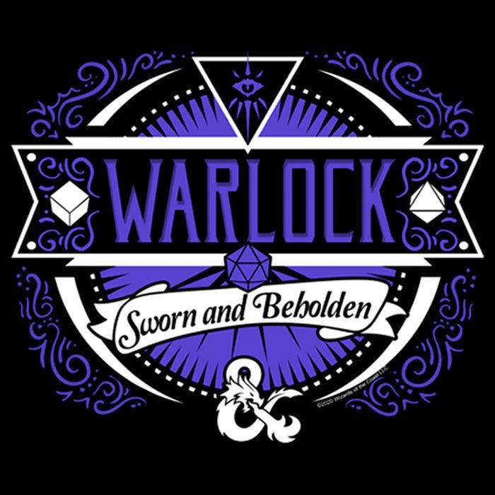 Fifth Sun Junior's Dungeons & Dragons Warlock Sworn And Beholden T-Shirt