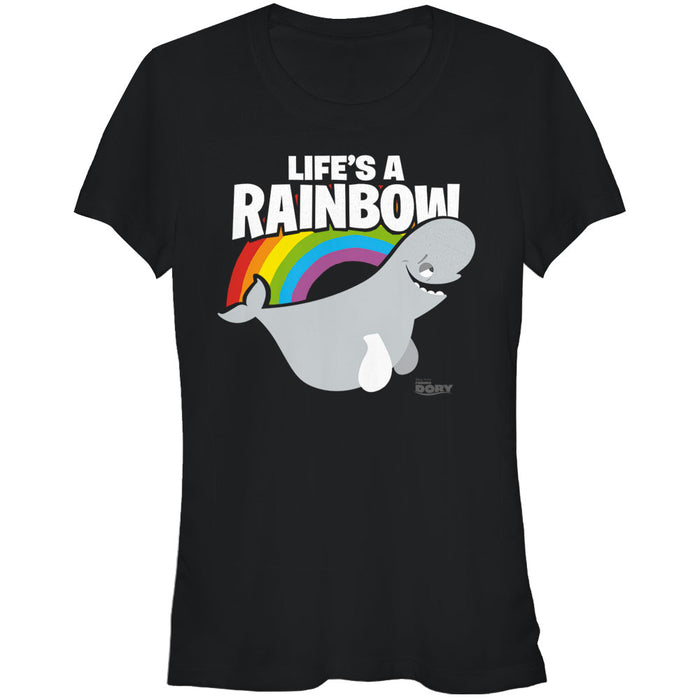 fifth sun Junior's Finding Dory Bailey Life is a Rainbow T-Shirt