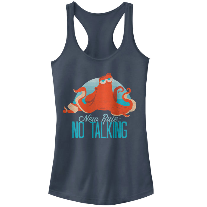 fifth sun Junior's Finding Dory Hank No Talking Rule Racerback Tank Top