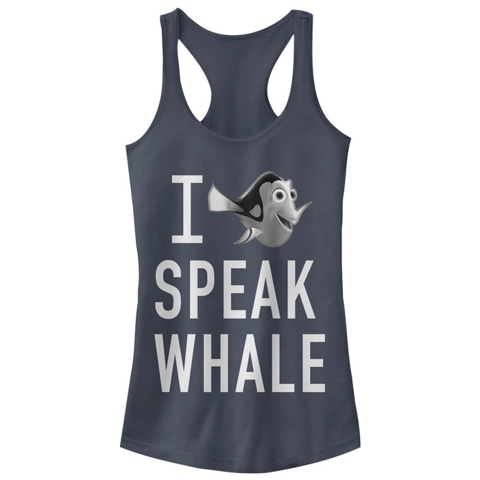 fifth sun Junior's Finding Dory I Speak Whale Racerback Tank Top