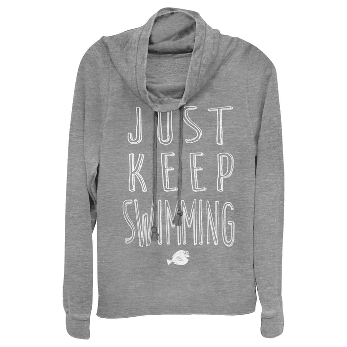 Fifth Sun Junior's Finding Dory Keep Swimming Cowl Neck Sweatshirt