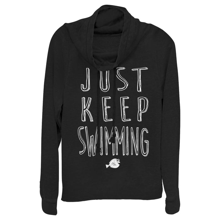 Fifth Sun Junior's Finding Dory Keep Swimming Cowl Neck Sweatshirt