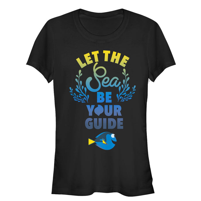 fifth sun Junior's Finding Dory Let the Sea be Your Guide T-Shirt
