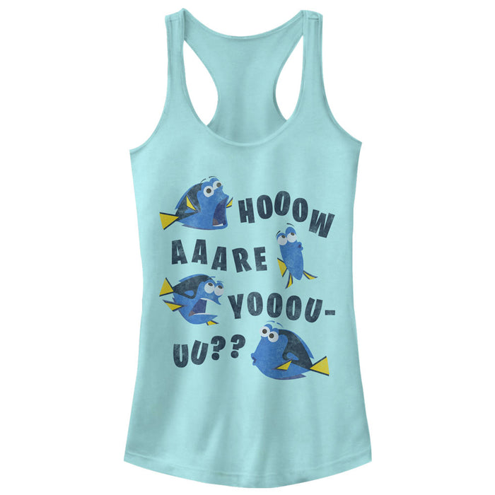 fifth sun Junior's Finding Dory Whale How Are You Racerback Tank Top