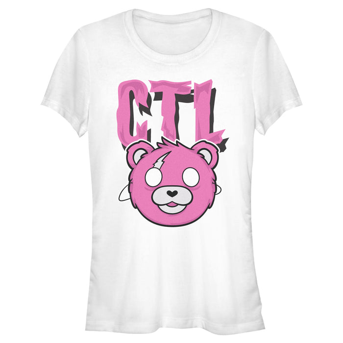 fifth sun Junior's Fortnite Cuddle Team Leader Large Logo T-Shirt