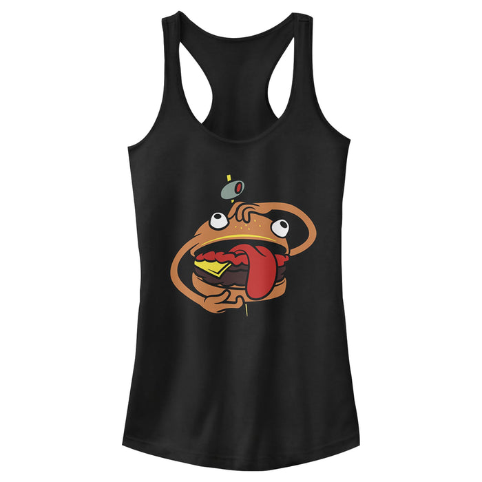 fifth sun Junior's Fortnite Durr Burger Racerback Tank Top