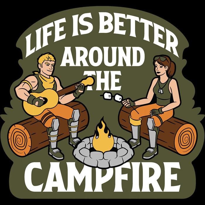 Fifth Sun Junior's Fortnite Life Is Better Around The Campfire T-Shirt