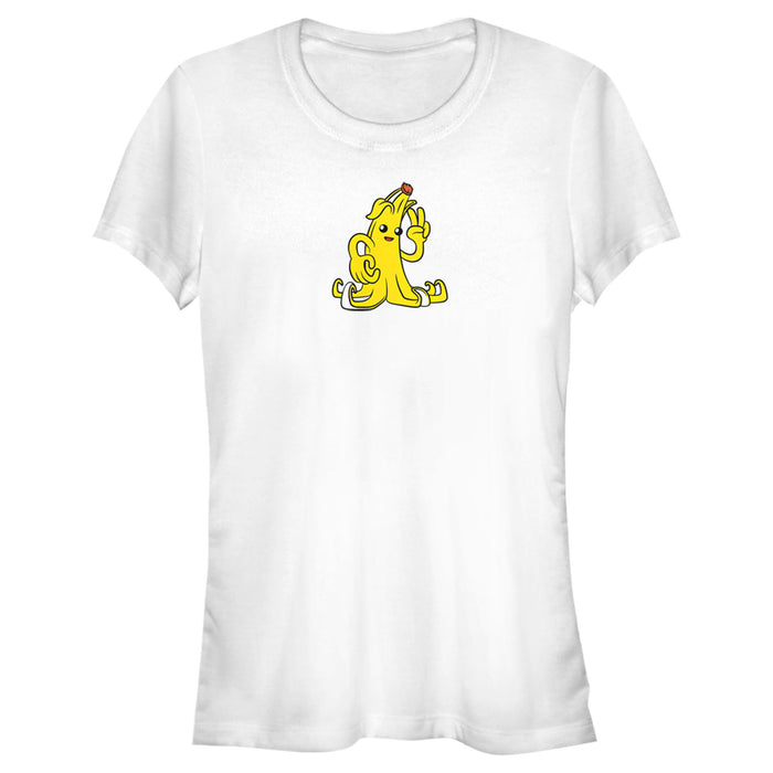 fifth sun Junior's Fortnite Peely Peace Sign T-Shirt