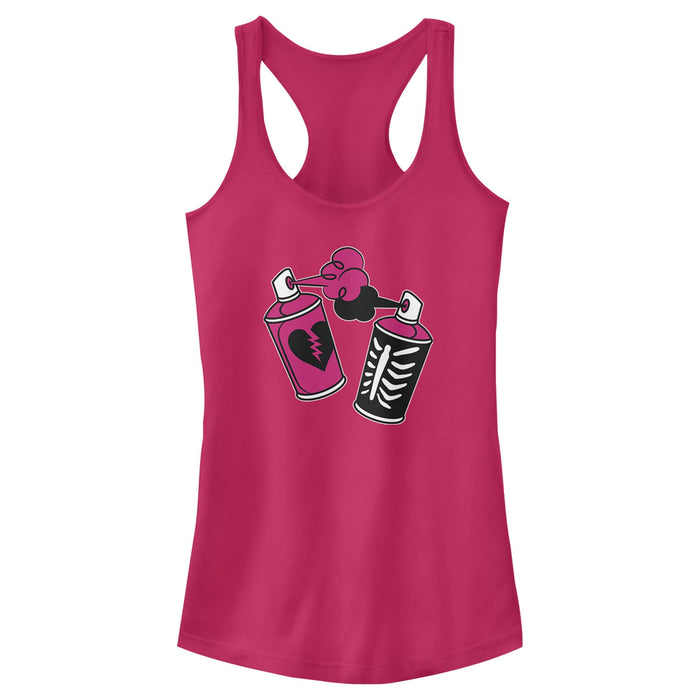 fifth sun Junior's Fortnite Spray Can Graffiti Racerback Tank Top