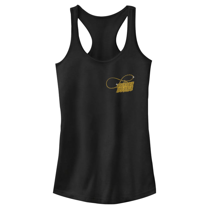 fifth sun Junior's Fortnite Victory Royale Gold Chain Small Racerback Tank Top