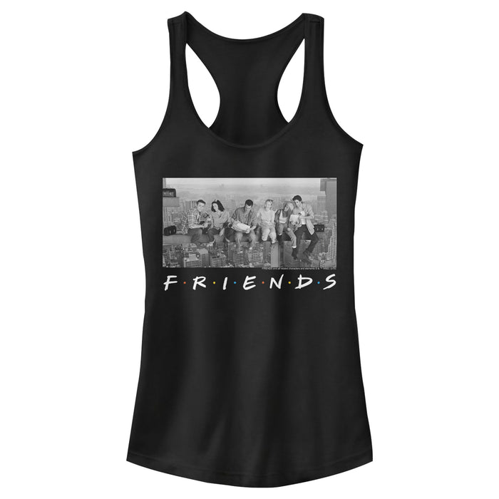 fifth sun Junior's Friends Besties Atop Skyscraper Photo Racerback Tank Top