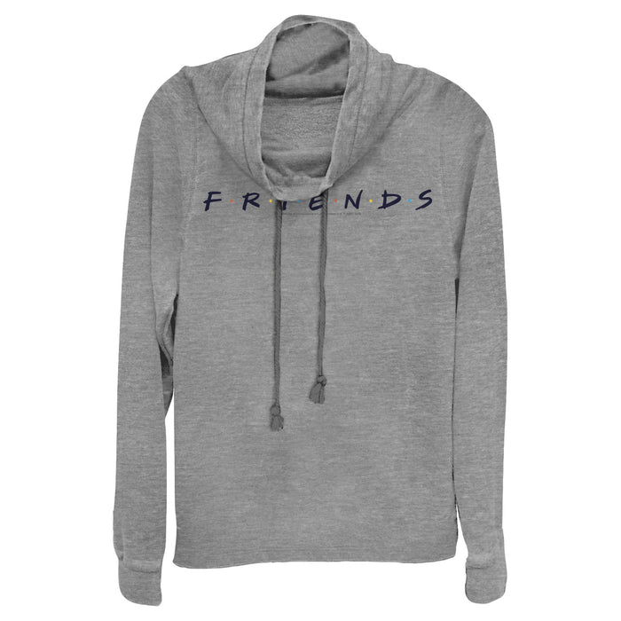 fifth sun Junior's Friends Classic Logo Cowl Neck Sweatshirt