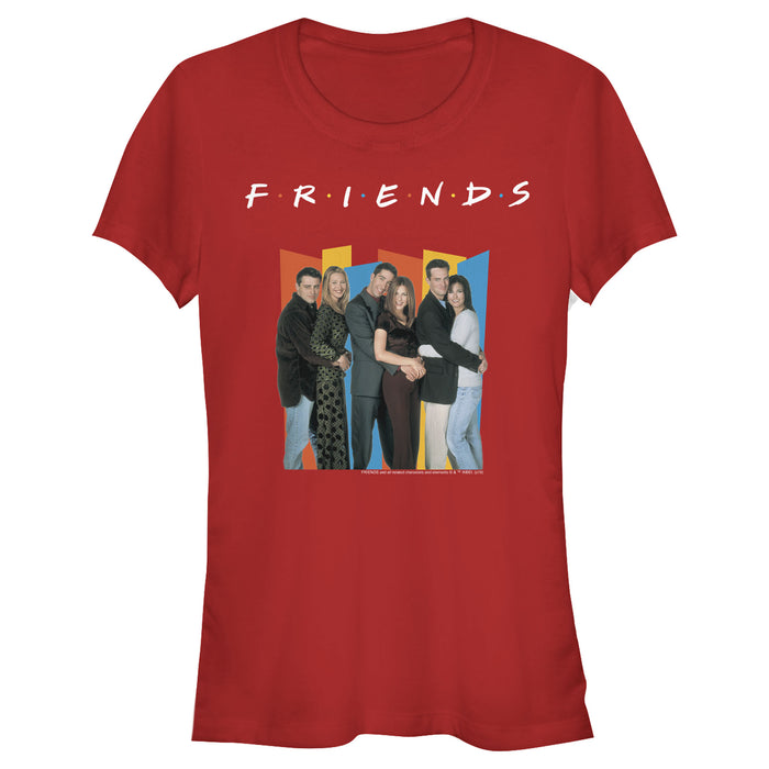 fifth sun Junior's Friends Group Geometric Pose T-Shirt