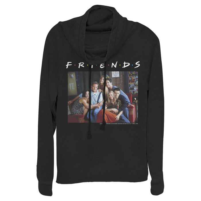 fifth sun Junior's Friends Group Poster Cowl Neck Sweatshirt