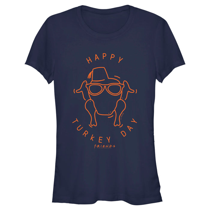 fifth sun Junior's Friends Happy Turkey Day Icon T-Shirt