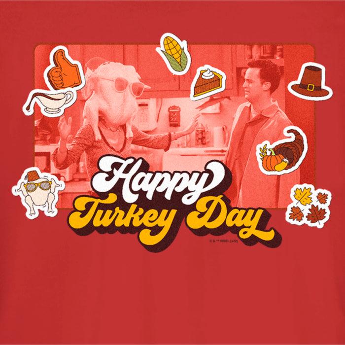Fifth Sun Junior's Friends Happy Turkey Day Scene T-Shirt