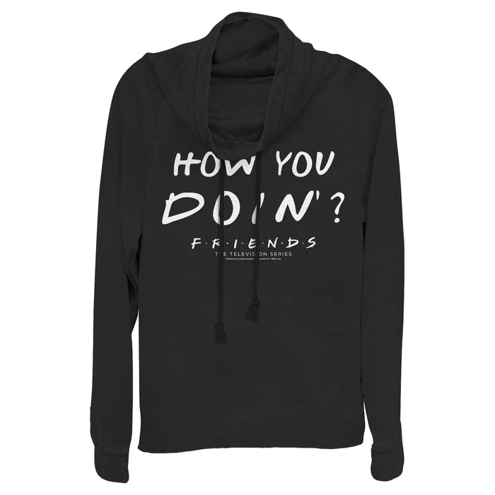 fifth sun Junior's Friends Joey How You Doin' Cowl Neck Sweatshirt