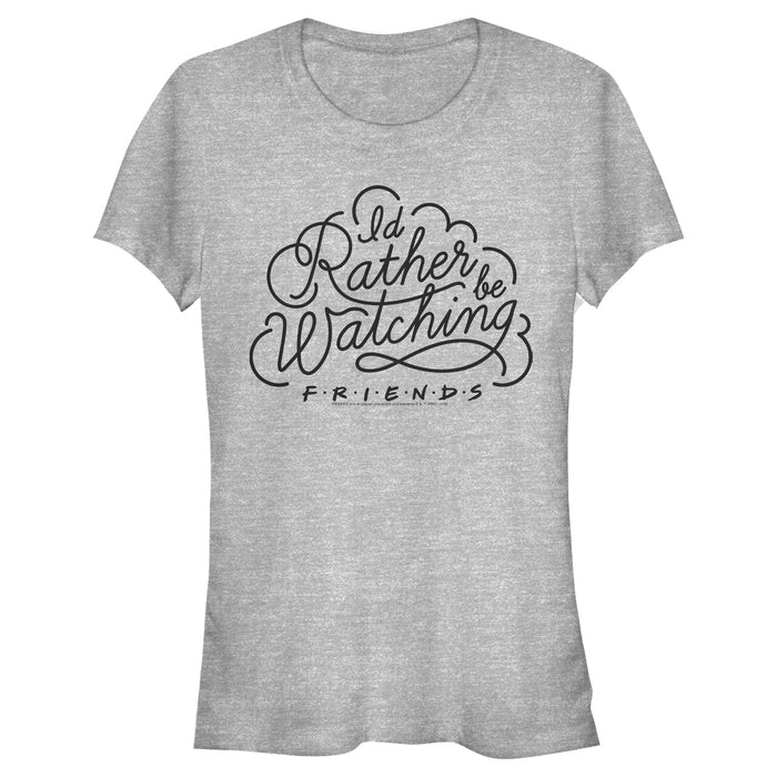 fifth sun Junior's Friends Rather Be Watching Doodle T-Shirt