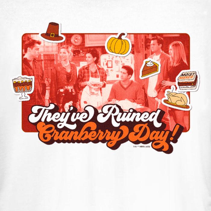 Fifth Sun Junior's Friends They've Ruined Cranberry Day Thanksgiving Icons Scene T-Shirt