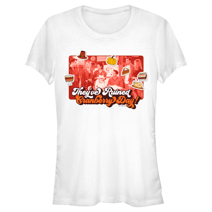 fifth sun Junior's Friends They've Ruined Cranberry Day Thanksgiving Icons Scene T-Shirt