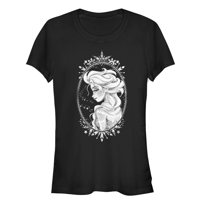fifth sun Junior's Frozen Elsa Snow Queen Frame T-Shirt