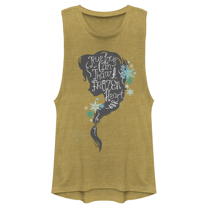 fifth sun Junior's Frozen Love Thaws Heart Festival Muscle Tee