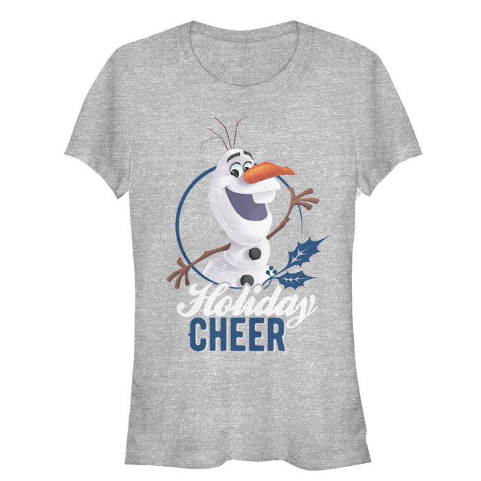 fifth sun Junior's Frozen Olaf Holiday Cheer T-Shirt