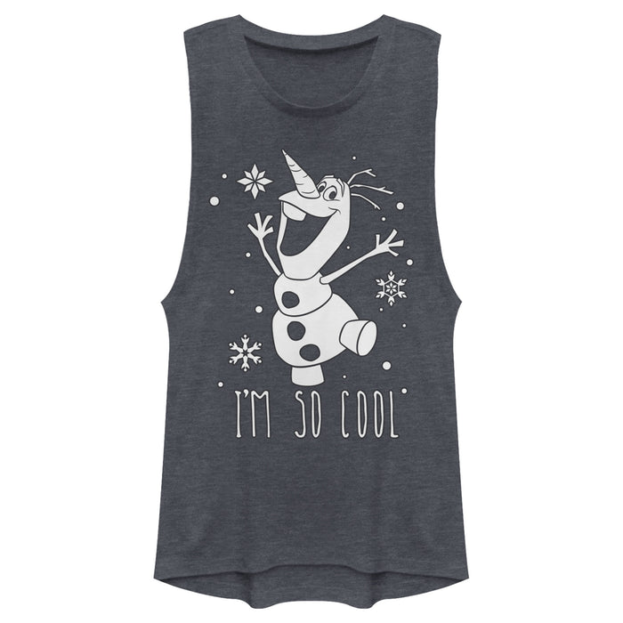 fifth sun Junior's Frozen Olaf So Cool Festival Muscle Tee