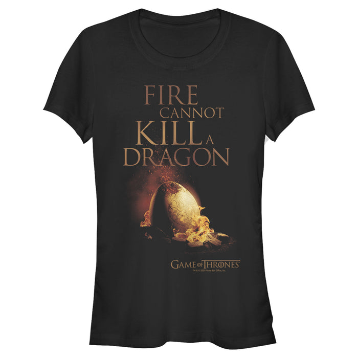 fifth sun Junior's Game of Thrones Fire Cannot Kill A Dragon T-Shirt