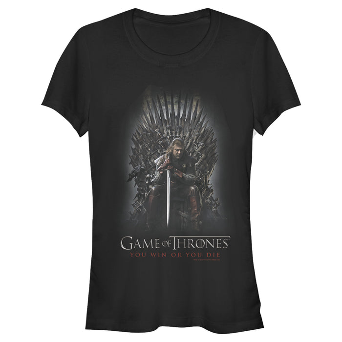fifth sun Junior's Game of Thrones Ned on Iron Throne T-Shirt