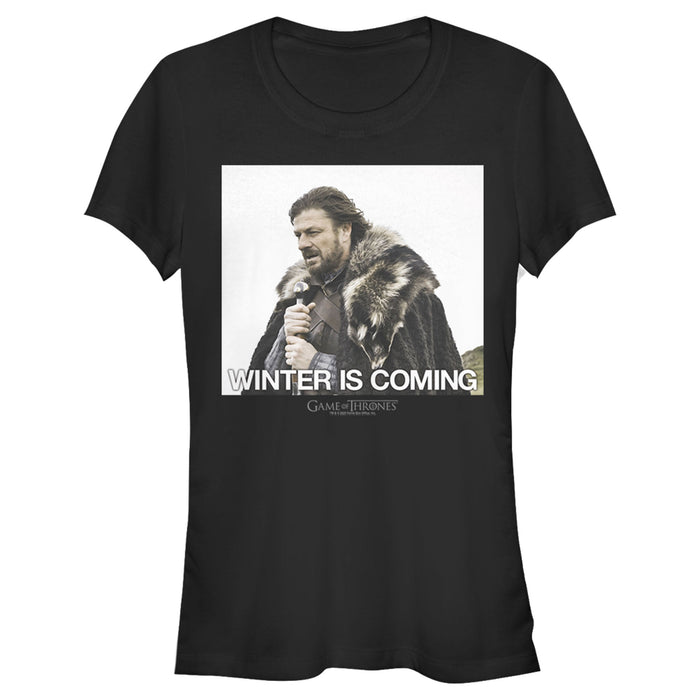 fifth sun Junior's Game of Thrones Ned Winter is Coming T-Shirt