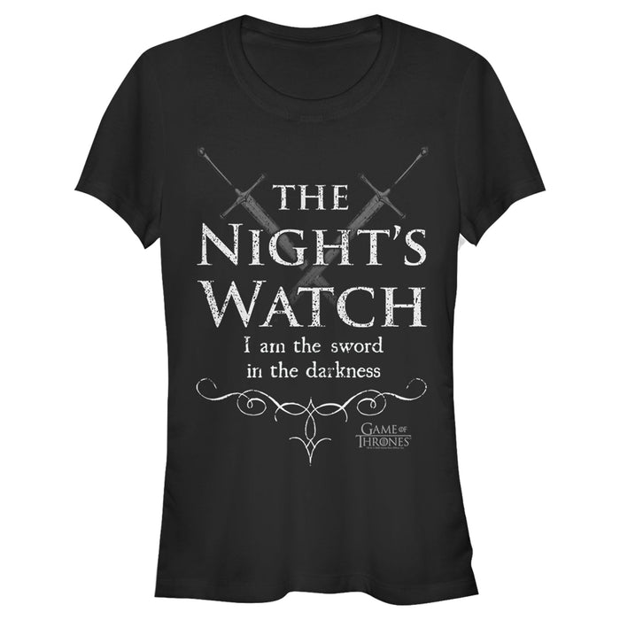 fifth sun Junior's Game of Thrones Night's Watch Motto T-Shirt
