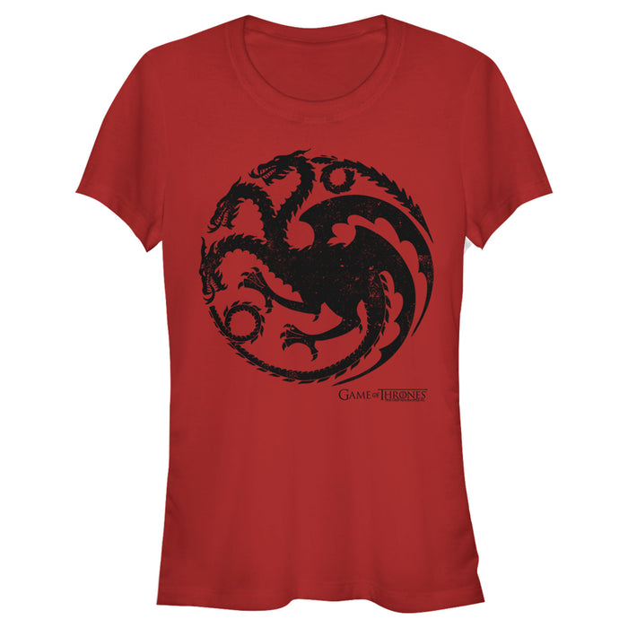 fifth sun Junior's Game of Thrones Targaryen Dragon Symbol T-Shirt