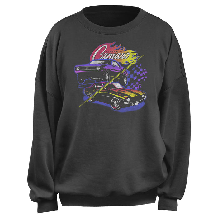 fifth sun Junior's General Motors Purple and Black Chevy Camaro Sweatshirt