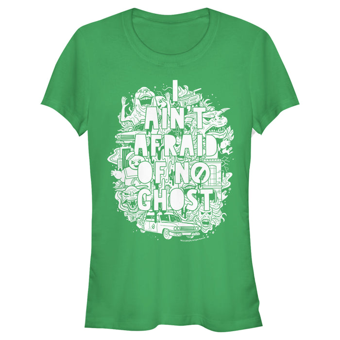 Fifth Sun Junior's Ghostbusters Ain't Afraid Ghost Collage T-Shirt
