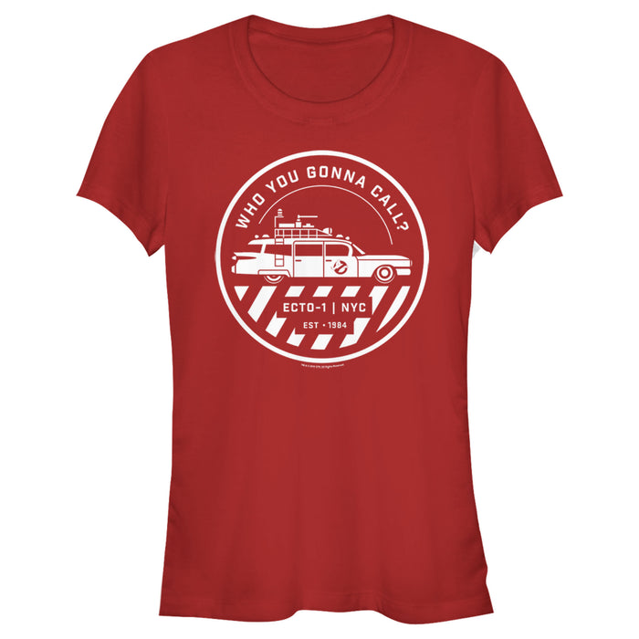 Fifth Sun Junior's Ghostbusters Ecto-1 Wagon Logo T-Shirt