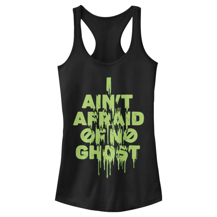 fifth sun Junior's Ghostbusters I Ain't Afraid of No Ghost Streak Racerback Tank Top