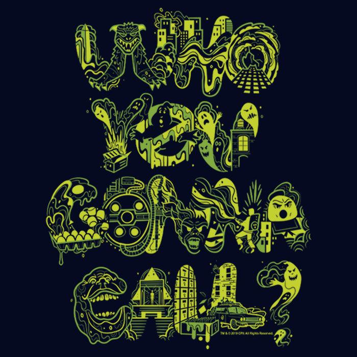 Fifth Sun Junior's Ghostbusters Who You Gonna Call Pattern T-Shirt