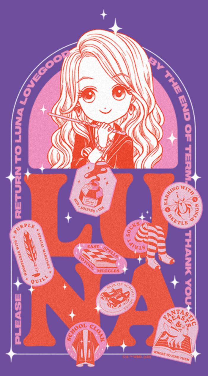 Fifth Sun Junior's Harry Potter Anime Luna Belongings T-Shirt