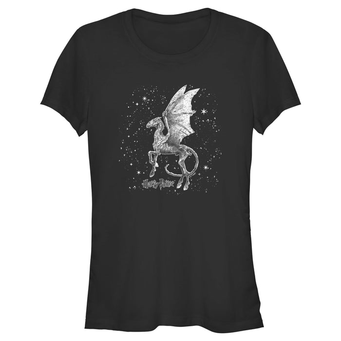 fifth sun Junior's Harry Potter Black and White Thestral T-Shirt