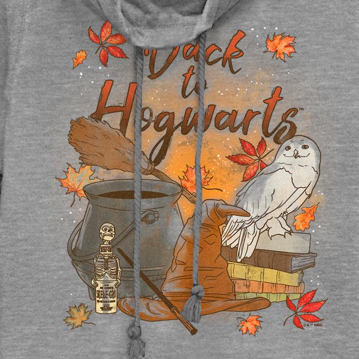 Fifth Sun Junior's Harry Potter Chamber Of Secrets Hedwig Back To Hogwarts Cowl Neck Sweatshirt