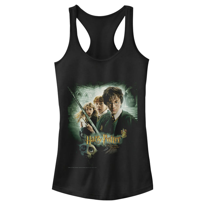 fifth sun Junior's Harry Potter Chamber of Secrets Poster Racerback Tank Top