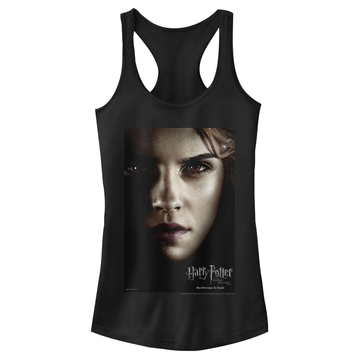 fifth sun Junior's Harry Potter Deathly Hallows Hermione Character Poster Racerback Tank Top
