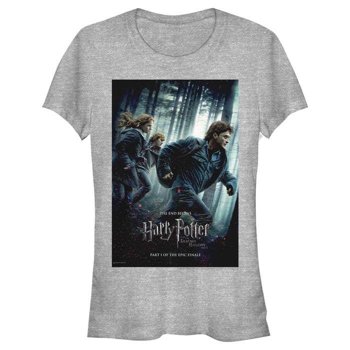 fifth sun Junior's Harry Potter Deathly Hallows Poster T-Shirt