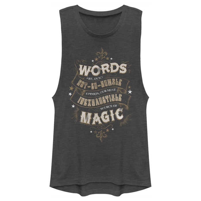 fifth sun Junior's Harry Potter Dumbledore Humble Wisdom Festival Muscle Tee