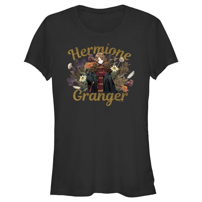 fifth sun Junior's Harry Potter Floral Hermione Granger T-Shirt