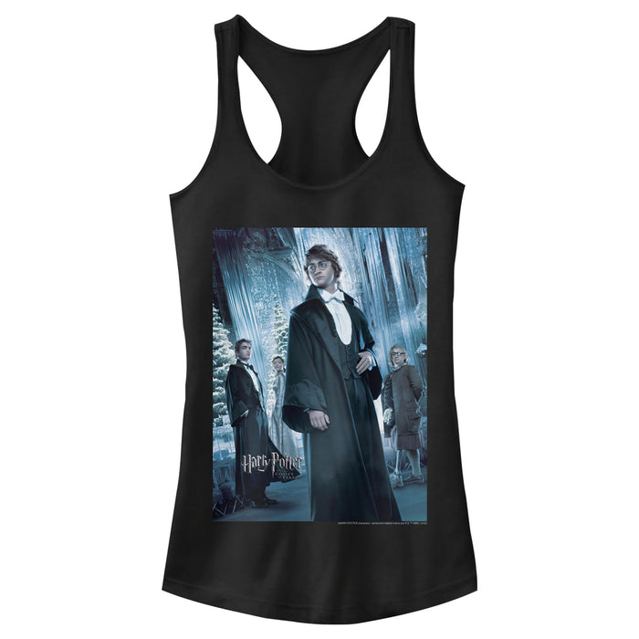 fifth sun Junior's Harry Potter Goblet Of Fire Yule Ball Character Poster Racerback Tank Top